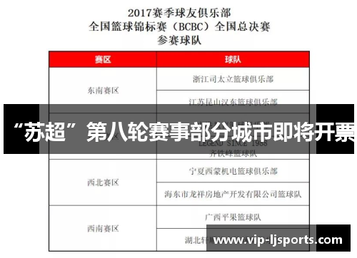 “苏超”第八轮赛事部分城市即将开票！